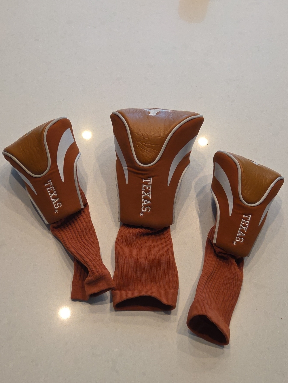 Texas-Branded Brown Golf Club Headcover Set - 3-Pack